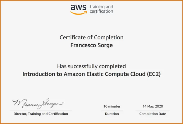 Introduction to Amazon Elastic Compute Cloud (EC2) emessa da AWS
